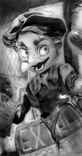 Load image into Gallery viewer, 6.375"x12" Card Art Prints from Crime Set 5