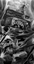 Load image into Gallery viewer, 6.375"x12" Card Art Prints from Crime Set 1
